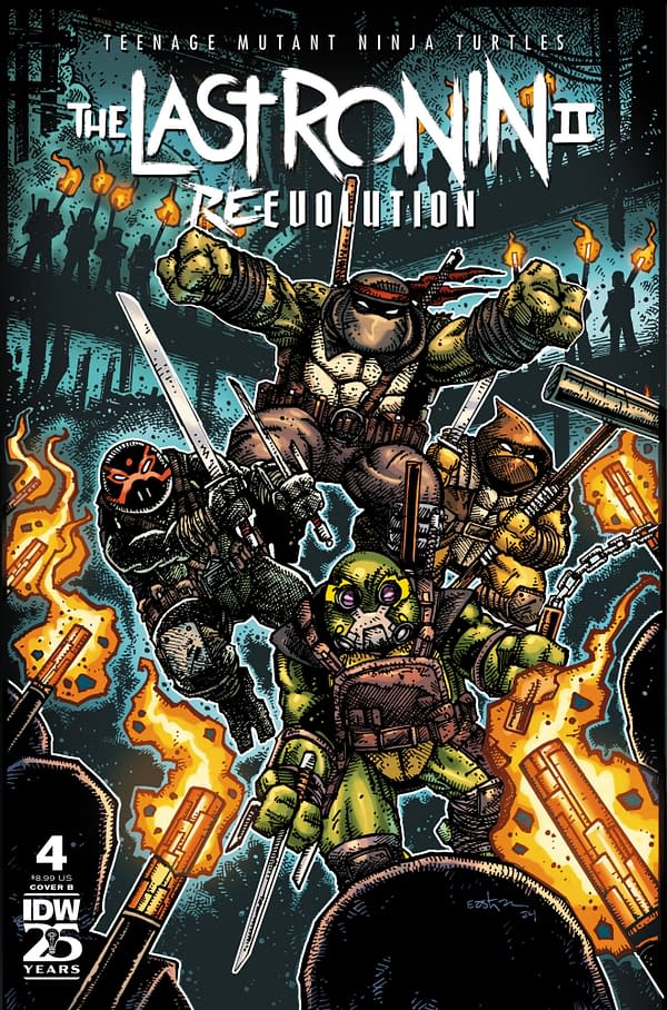 Cover image for Teenage Mutant Ninja Turtles: The Last Ronin II—Re-Evolution #4 Variant B (Eastman)