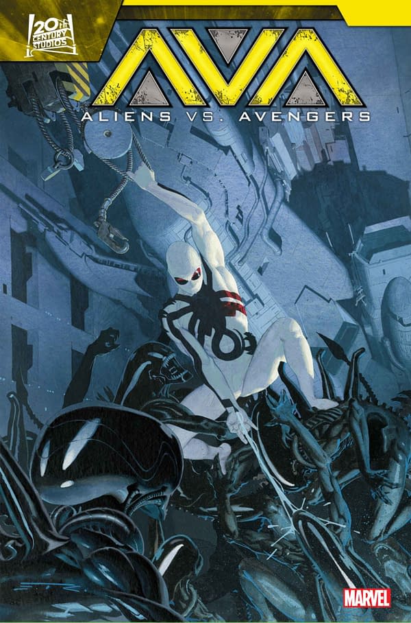 Cover image for ALIENS VS. AVENGERS #3 ESAD RIBIC COVER