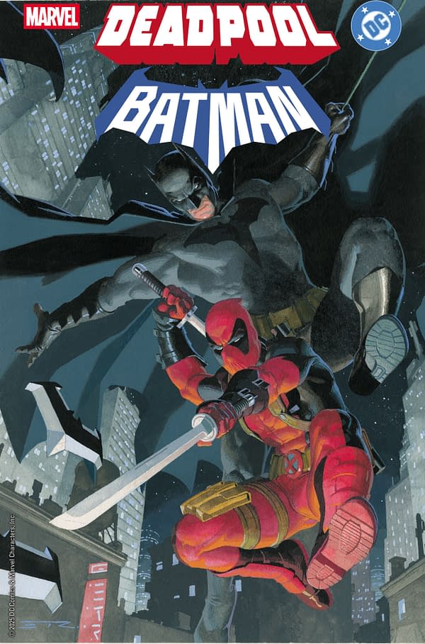 Cover image for MARVEL/DC: DEADPOOL/BATMAN #1 ESAD RIBIC VARIANT
