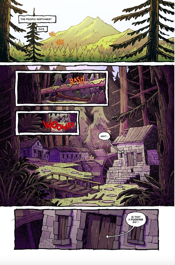 Interior preview page from Hector Plasm: Hunt the Bigfoot #1