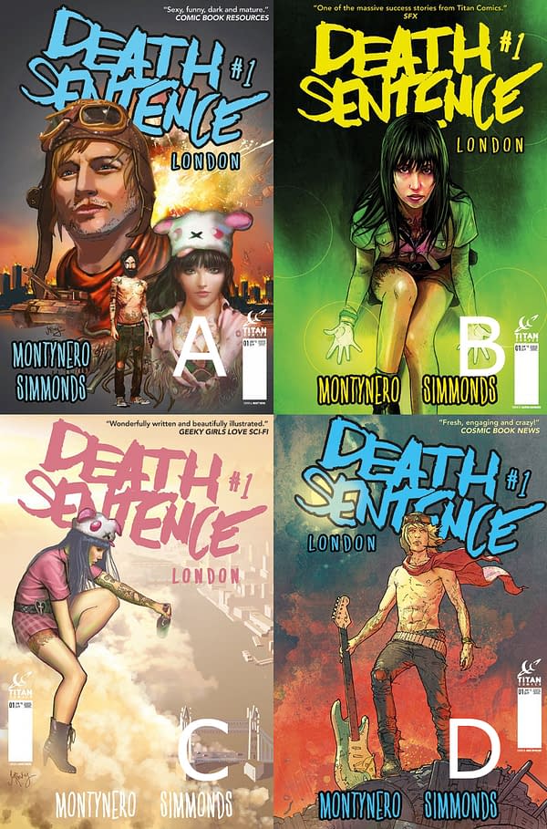 Figure 1 Variant Covers to Death Sentence London 1 out June 10th
