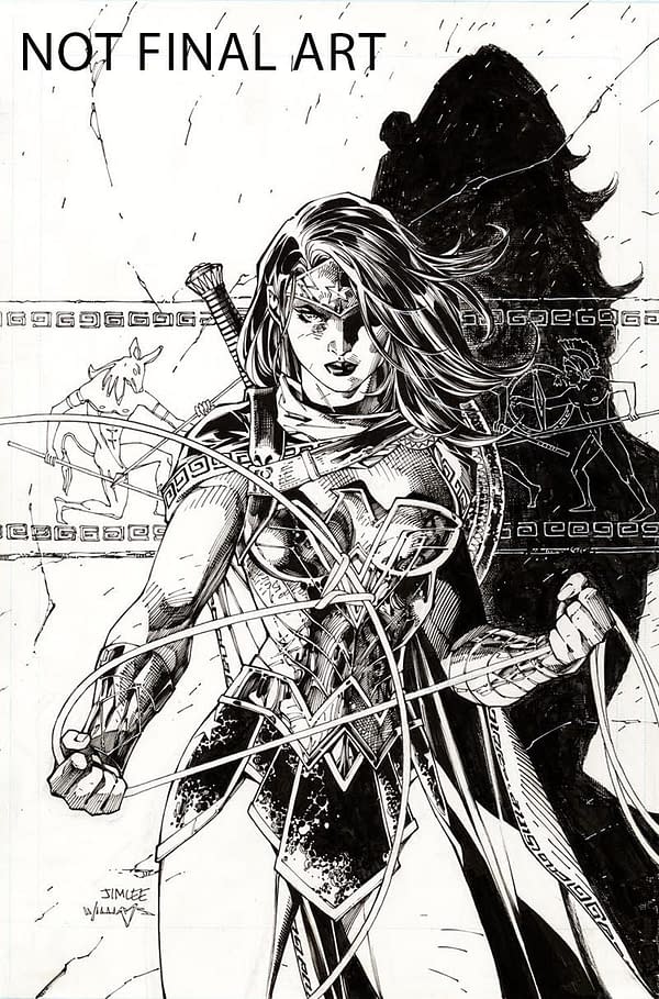 Jim Lee's Wonder Woman #750 Pencils Make For a 1:100 Cover