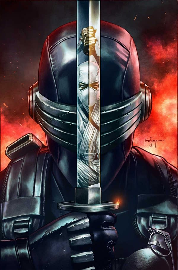 A look at Snake Eyes from Snake Eyes Deadgame #1, cover by Rob Liefeld.