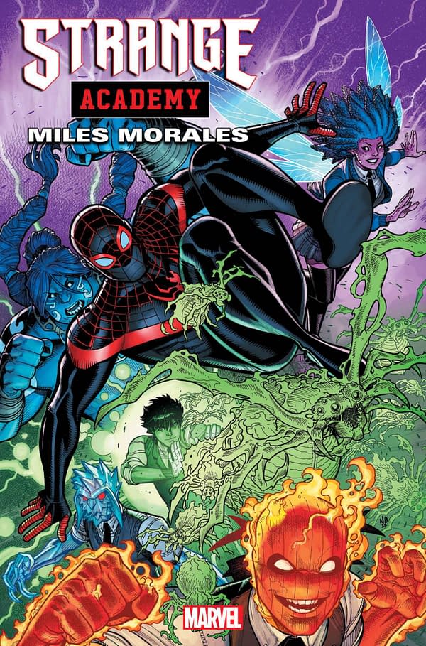 Cover image for STRANGE ACADEMY: MILES MORALES #1 NICK BRADSHAW COVER