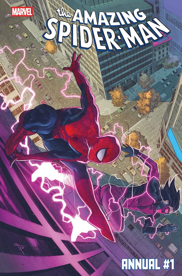 Cover image for AMAZING SPIDER-MAN 2026 ANNUAL #1 FRANCESCO MOBILI COVER