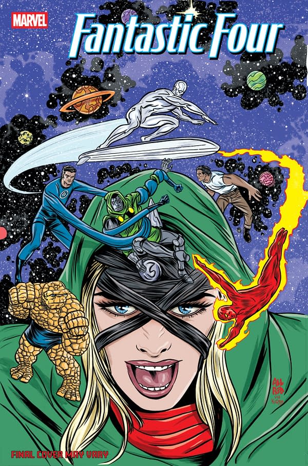 Cover image for FANTASTIC FOUR #9 MIKE ALLRED DOOM HOMAGE VARIANT