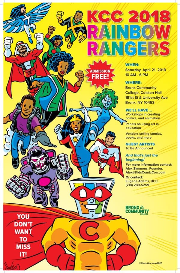 Dieselfunk Dispatch: Free Admission at Kids Comicon at Bronx Community College Today