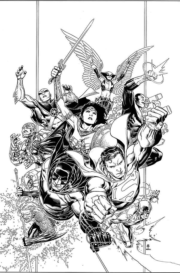 Jim Lee's Cover &#8211; and DC's New Logo &#8211; for Snyder's Justice League #1