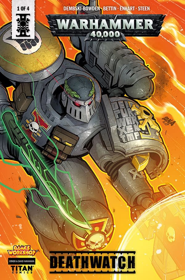 Warhammer 40000: Deathwatch #1 cover by David Nakayama