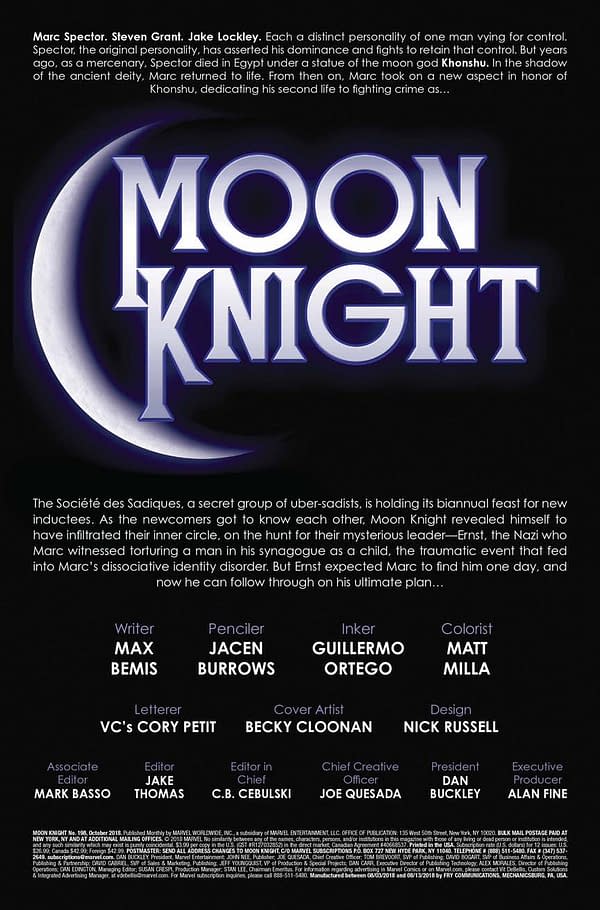 Only One Dolphin Was Harmed in the Making of the Preview for Moon Knight #198