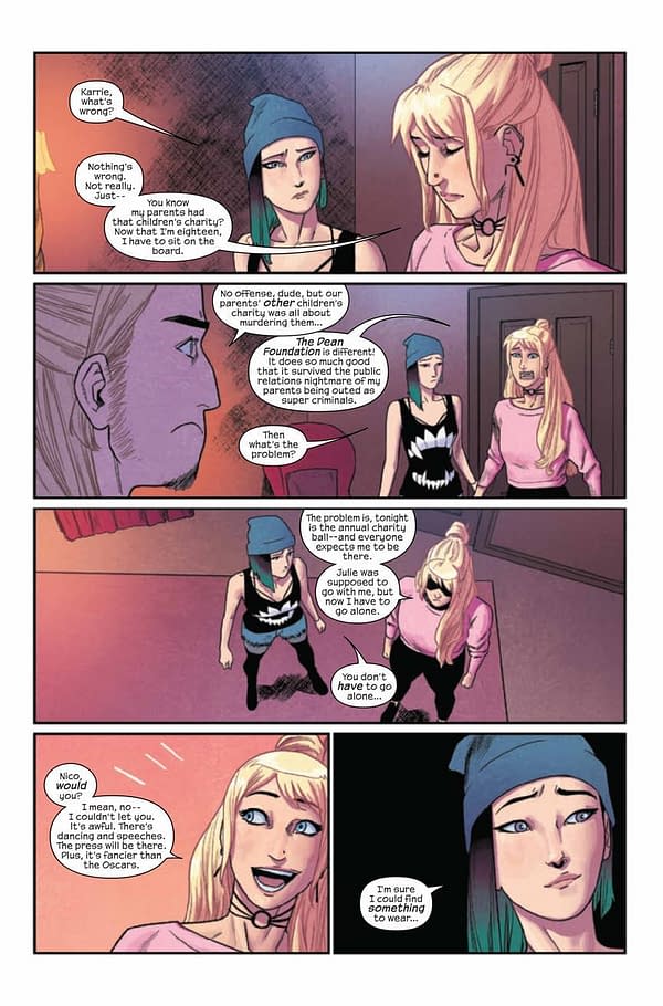 A Second Chance for Romance Between Nico and Karolina in Next Week's Runaways #12?