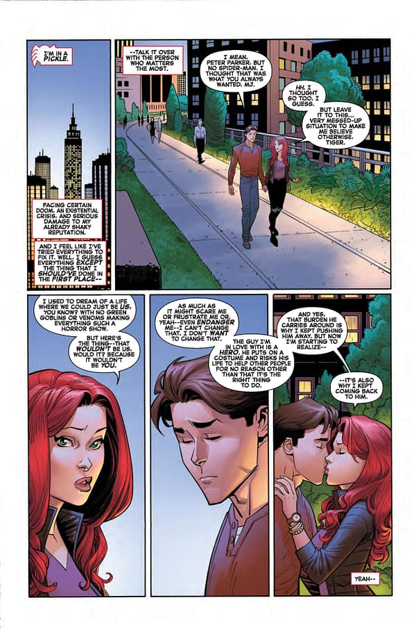 Mary Jane's Second Thoughts About Peter Parker in Amazing Spider-Man #5