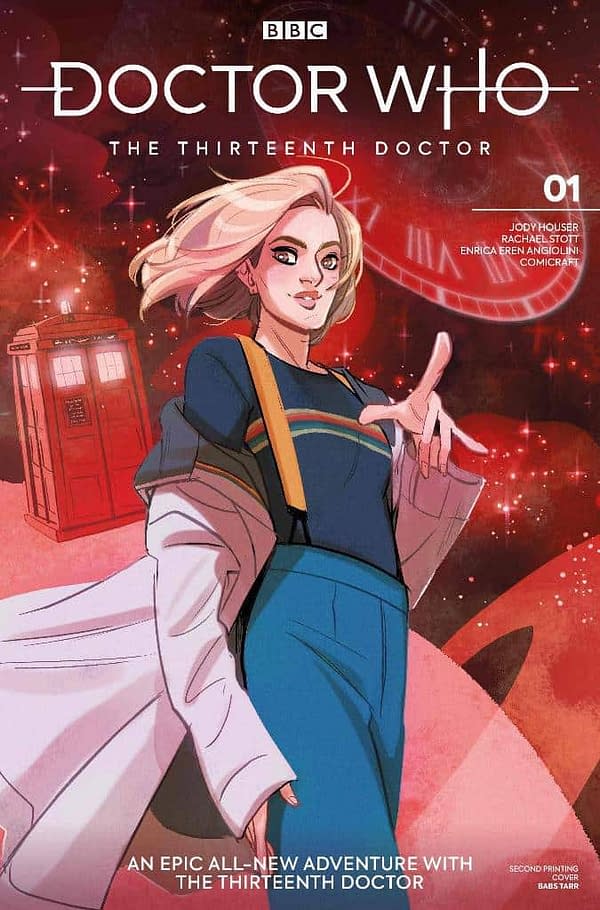 Doctor Who: The Thirteenth Doctor #1 2nd Printing Flips From Blue to Red