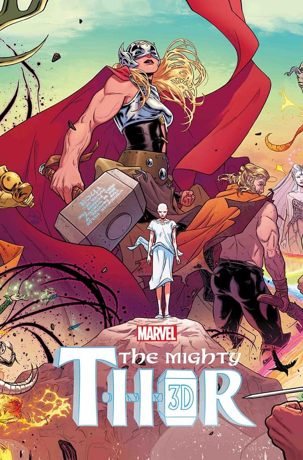 Aaron and Dauterman's Mighty Thor #1 Reprinted in 3D and a Polybag for April