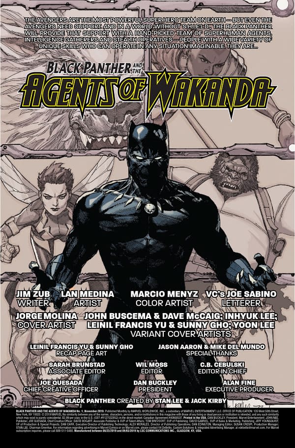 Black Panther and the Agents of Wakanda #1 [Preview]