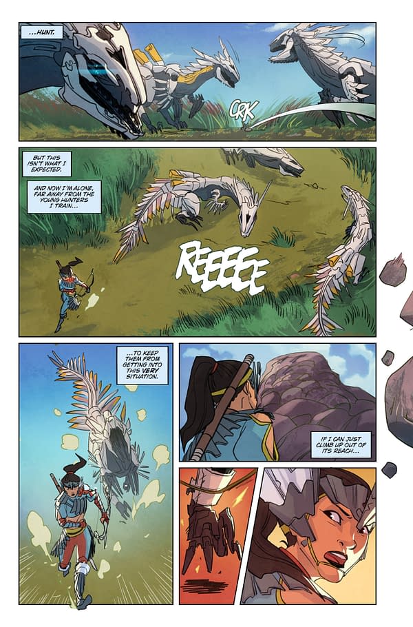 Five Page Preview, and Covers, to Horizon Zero Dawn #1 Comic