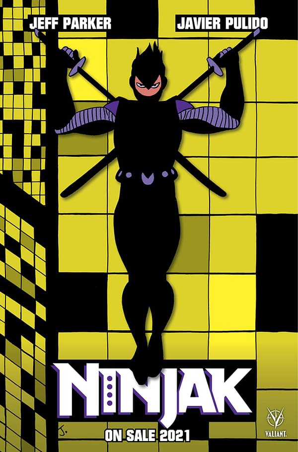 Ninjak #1 cover by Javier Pulido. Credit: Valiant Comics.