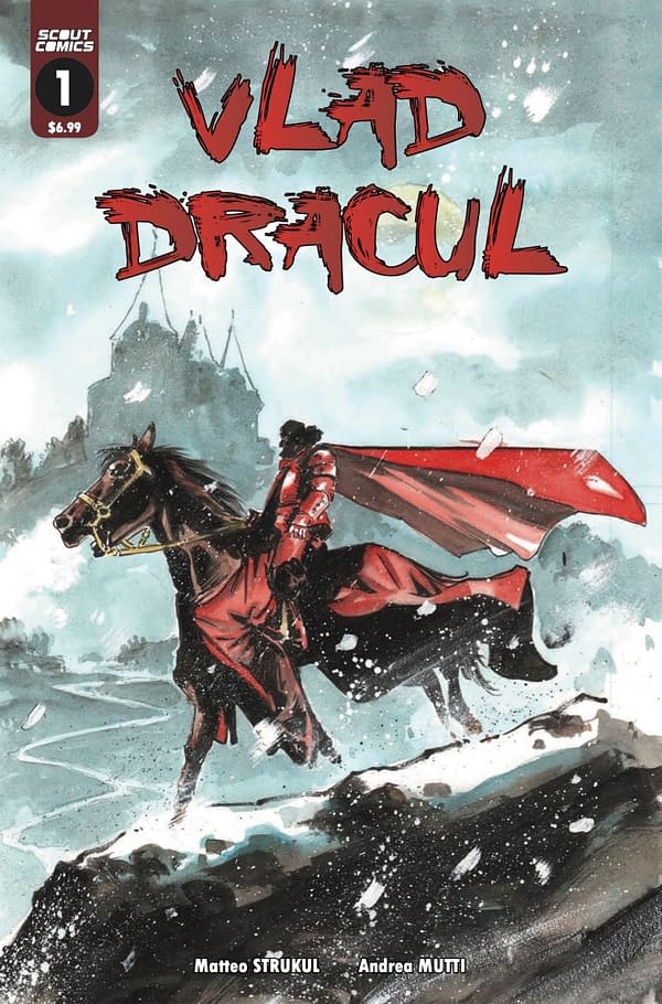 Vlad Dracul #1 cover, as Strukul and Mutti set out to reinvent Dracula. Credit: Scout Comics.
