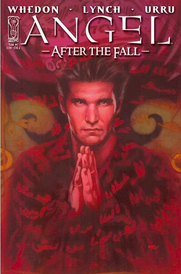 Licensed media tie-in comic:Angel: After the Fall #1 cover. Credit: IDW Publishing