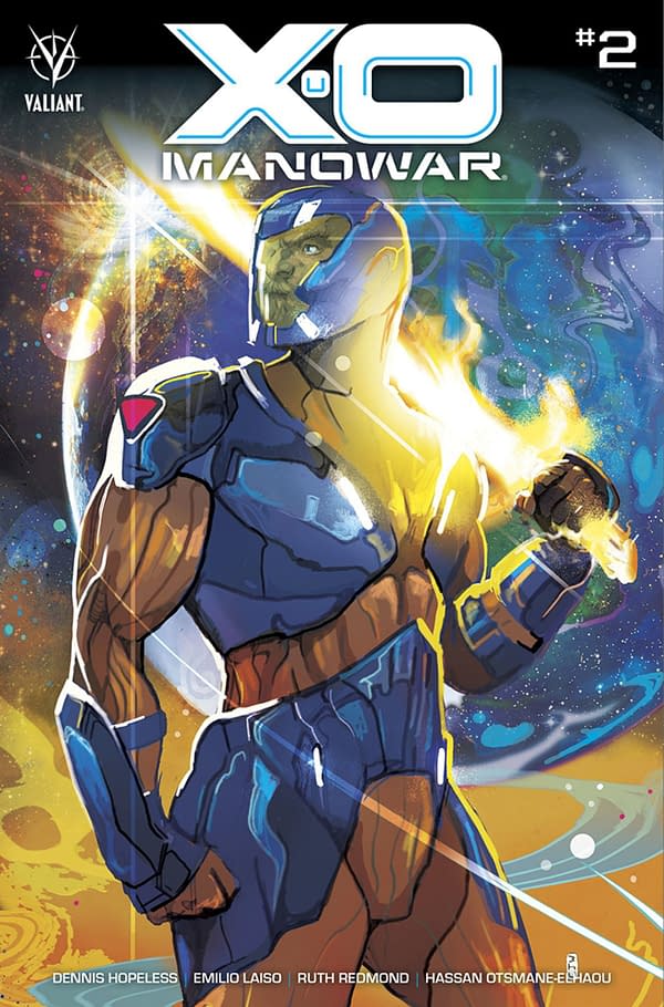 X-O Manowar #2 cover. Credit: Valiant