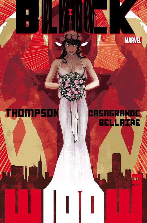 Black Widow #3 cover will continue Kelly Thompson and Elena Casagrande's run. Credit: Marvel Comics