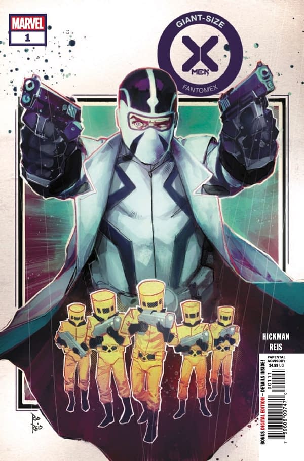 Rod Reis delivers a stunning cover for Giant-Size X-Men: Fantomex #1. Credit: Marvel