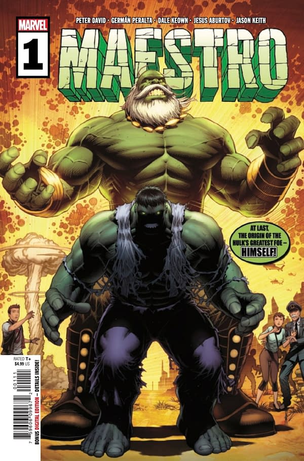 Peter David returns to Hulk comics with Maestro #1. Credit: Marvel 