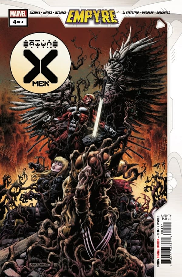 Hickman writes Empyre: X-Men #4. Credit: Marvel