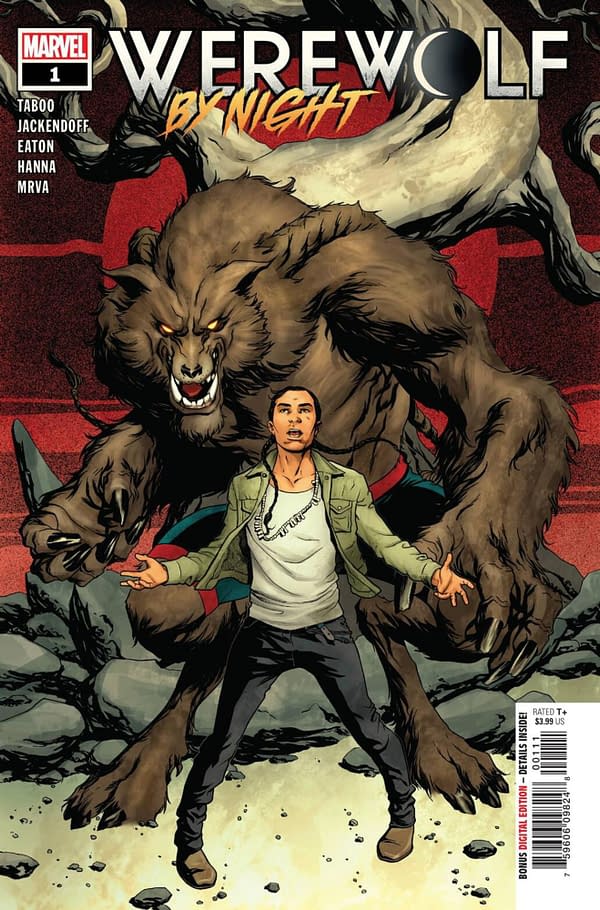 Werewolf of Night #1 cover, of the new comic co-written by Taboo of the Black Eyed Peas. Credit: Marvel Comics