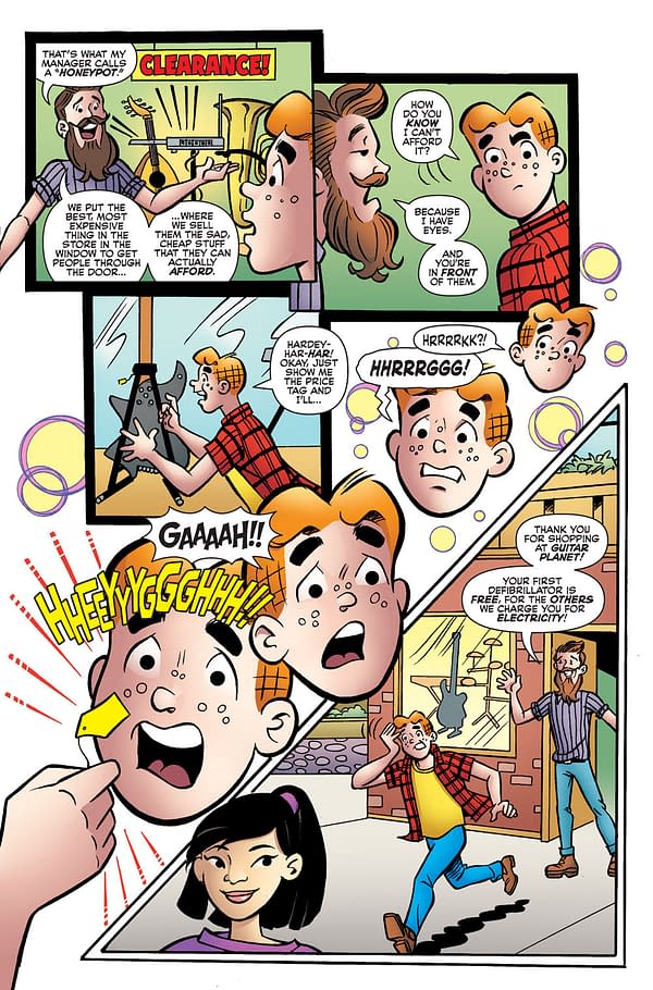 Interior preview art from Archie Comics' Everything's Archie 80th Anniversary one-shot by Fred Van Lente and Dan Parent.