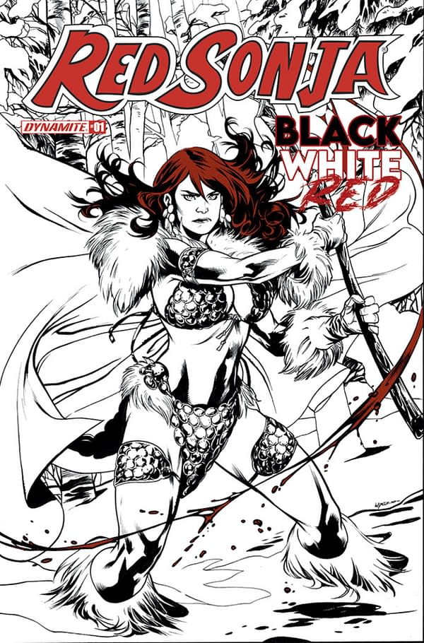 Dynamite Jumps On The Black, White And Red Bandwagon With Red Sonja