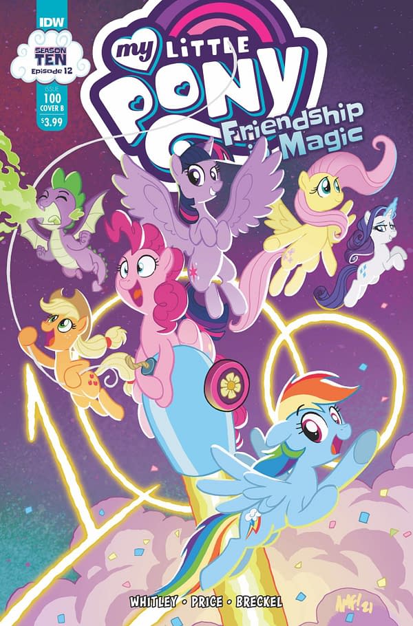 Cover image for MY LITTLE PONY FRIENDSHIP IS MAGIC #100 CVR B FLEECS