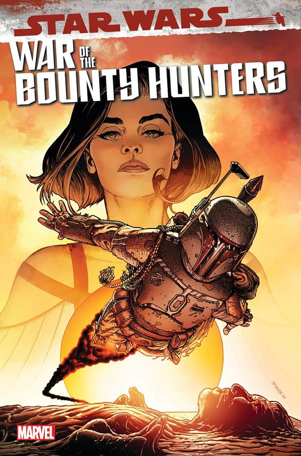Cover image for AUG211236 STAR WARS WAR OF THE BOUNTY HUNTERS #5 (OF 5), by (W) Charles Soule (A) Luke Ross (CA) Steve McNiven, in stores Wednesday, October 13, 2021 from MARVEL COMICS
