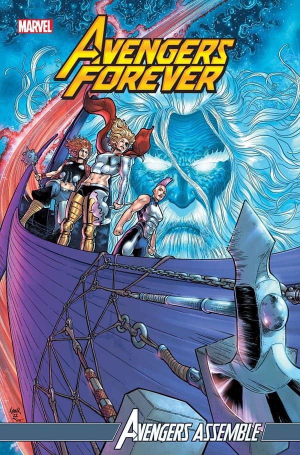 Cover image for AVENGERS FOREVER #13 AARON KUDER COVER