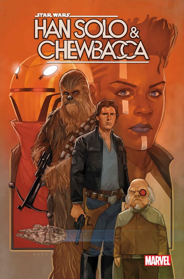 Cover image for STAR WARS: HAN SOLO AND CHEWBACCA #9 PHIL NOTO COVER