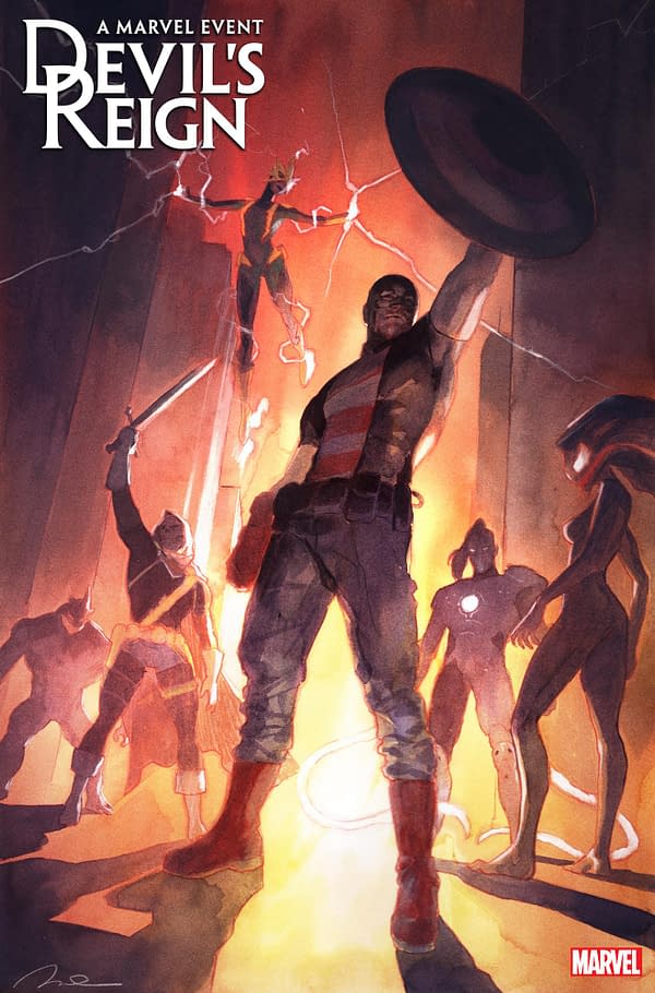 Cover image for DEVIL'S REIGN: VILLAINS FOR HIRE 1 PAREL VARIANT