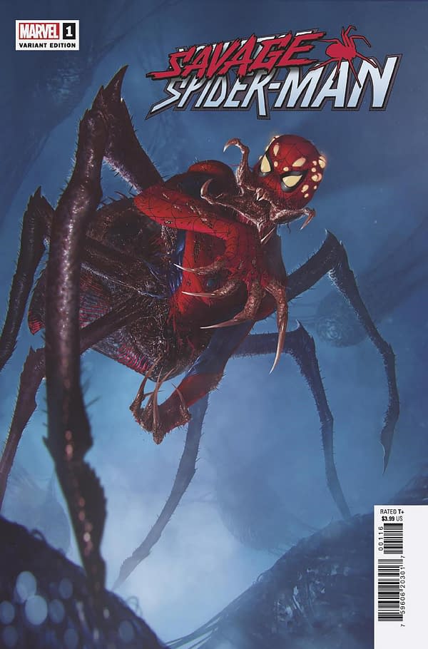 Cover image for SAVAGE SPIDER-MAN 1 RAHZZAH VARIANT [1:50]