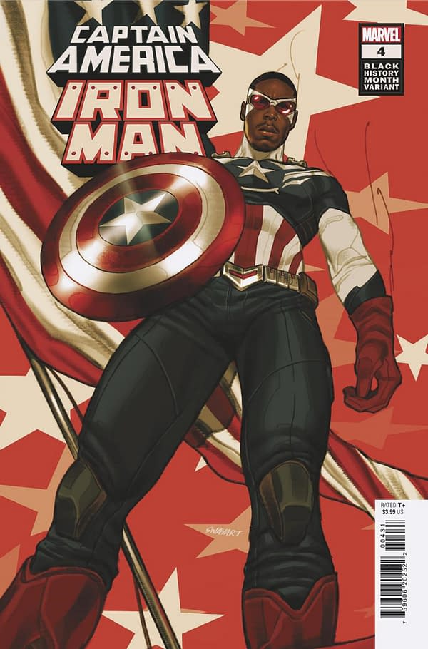 Cover image for CAPTAIN AMERICA/IRON MAN 4 SWAY BLACK HISTORY MONTH VARIANT