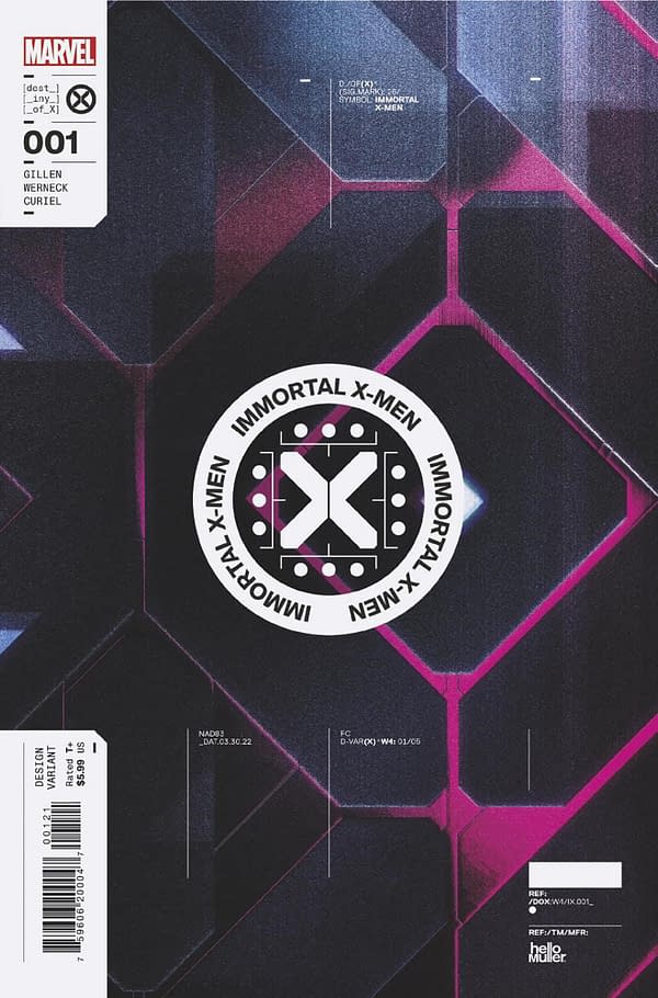 Cover image for IMMORTAL X-MEN 1 MULLER DESIGN VARIANT