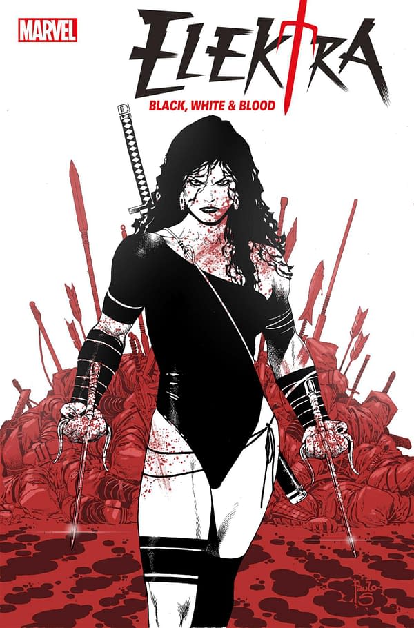 Cover image for ELEKTRA: BLACK, WHITE & BLOOD #3 PAULO SIQUEIRA COVER