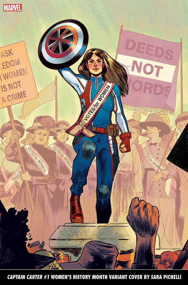 Cover image for CAPTAIN CARTER 1 PICHELLI WOMEN'S HISTORY VARIANT