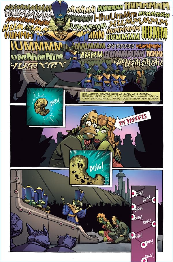Interior preview page from Ziltoid the Omniscient #1