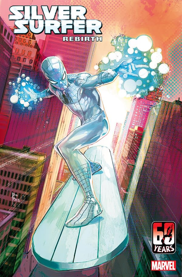 Cover image for SILVER SURFER REBIRTH 4 REIS SPIDER-MAN VARIANT