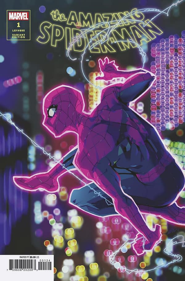 Cover image for AMAZING SPIDER-MAN 1 BESCH VARIANT