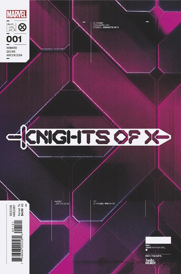 Cover image for KNIGHTS OF X 1 MULLER DESIGN VARIANT