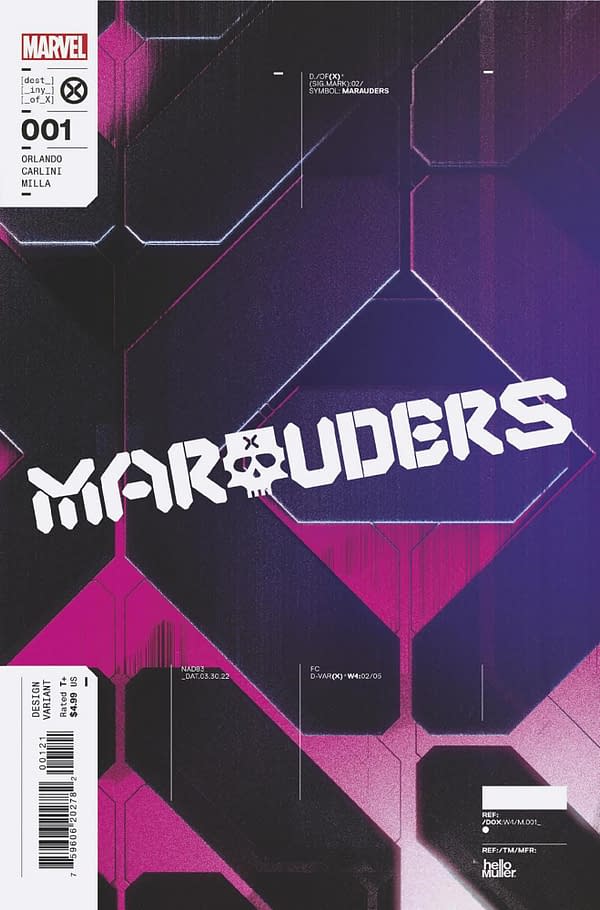 Cover image for MARAUDERS 1 MULLER DESIGN VARIANT