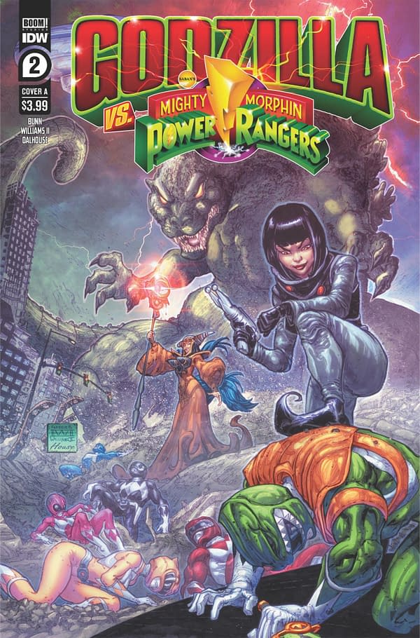 Cover image for Godzilla vs. The Mighty Morphin Power Rangers #2