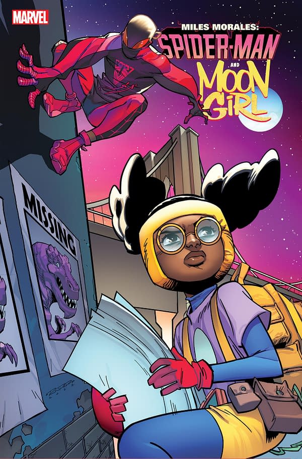 Cover image for MILES MORALES & MOON GIRL 1 RANDOLPH CONNECTING VARIANT