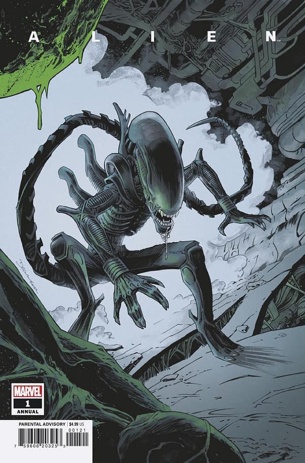 Cover image for ALIEN ANNUAL 1 SHALVEY VARIANT