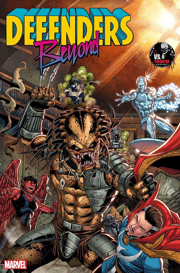 Cover image for DEFENDERS: BEYOND 2 RON LIM PREDATOR VARIANT